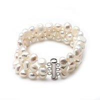 White real freshwater black pearl bracelet women,multilayer natural pearl bracelet jewelry daughter girl best gift birthday